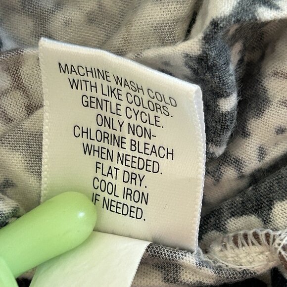 VTG ELLE Women’s Blouse M Paisley Knit Top Side Tie Waist Flutter Cap Sleeve - Picture 9 of 10